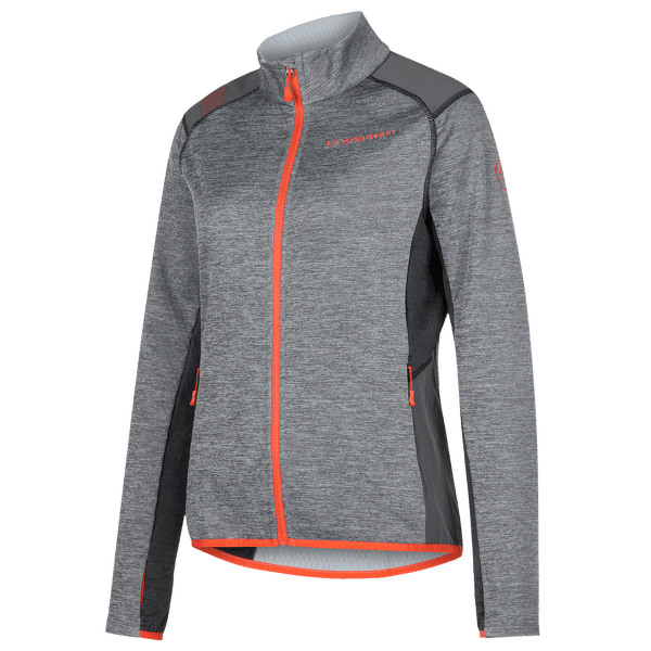 Hanorac La Sportiva TRUE NORTH JackeT Women Carbon/Cherry Tomato