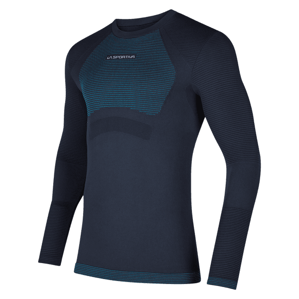 Tricou cu mânecă lungă La Sportiva SYNTH LIGHT LONGSLEEVE Men Storm Blue/Electric Blue