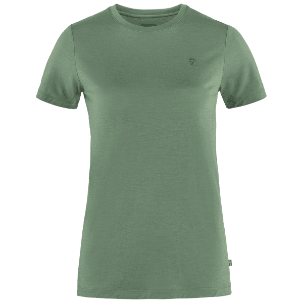 Tricou cu mânecă scurtă Fjällräven Abisko Wool SS Women Patina Green