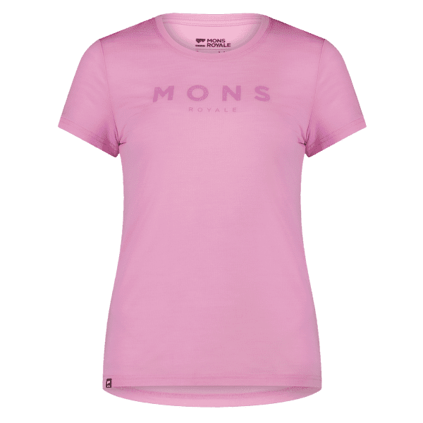 Tricou cu mânecă scurtă Mons Royale Icon Merino Air-Con Tee Women Pop Pink