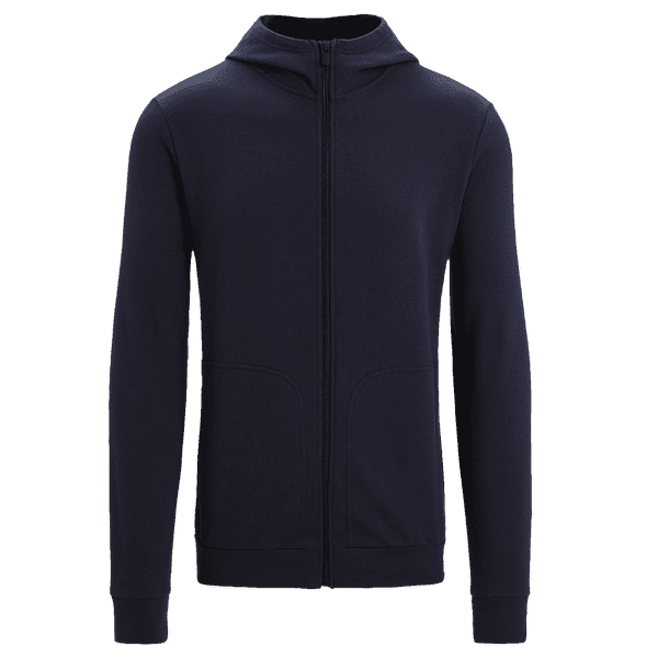 Pulover Icebreaker Central Classic LS Zip Hoodie Men Midnight Navy