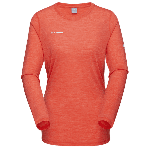 Tricou cu mânecă lungă Mammut Tree Wool FL Longsleeve Women 2281 peach melange