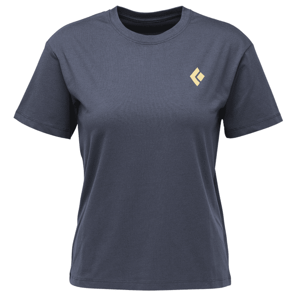 Tricou cu mânecă scurtă Black Diamond Heritage Badge SS Tee Women Charcoal