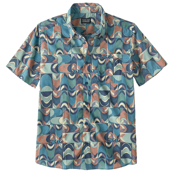 Cămașă cu mânecă scurtă Patagonia Go To Shirt Men Swallowtail Geo: Still Blue