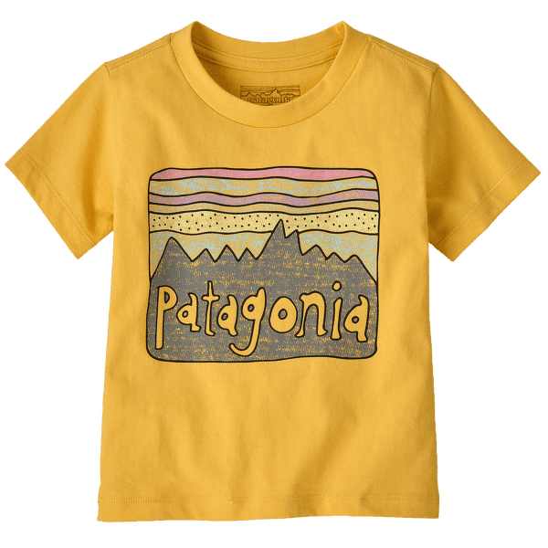 Tricou cu mânecă scurtă Patagonia Fitz Roy Skies T-Shirt Kids Nectar Yellow