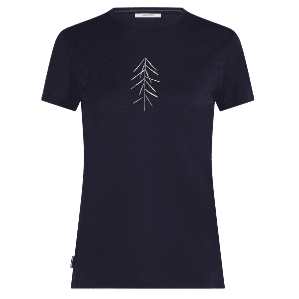 Tricou cu mânecă scurtă Icebreaker Merino 150 Tech Lite SS Tee Lancewood Women Midnight Navy