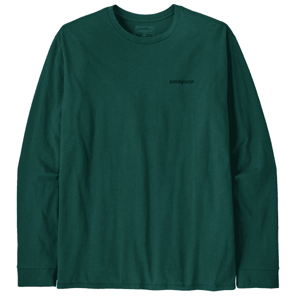 Tricou cu mânecă lungă Patagonia Long-Sleeved P-6 Logo Responsibili-Tee Men Cascade Green