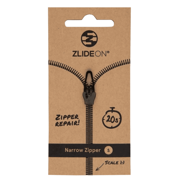ZlideON Repair slider for narrow zipper Black