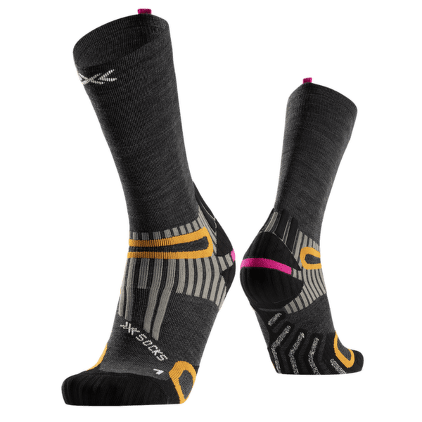 Șosete X-Bionic X-Socks® Hike Anatomix Merino Crew HEATHER GREY
