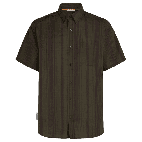 Cămașă cu mânecă scurtă Icebreaker Merino 125 Cool-Lite™ Steveston SS Shirt Plaid Men DK LODEN/BITTERSWEET/P