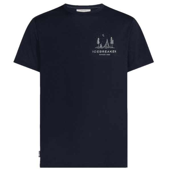 Tricou cu mânecă scurtă Icebreaker Merino 150 Tech Lite SS Tee IB Wordmark Men Midnight Navy