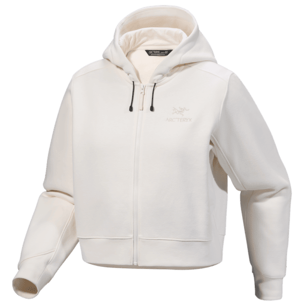 Hanorac Arcteryx Emblem Fleece Full Zip Crop Hoody Women Arctic Silk