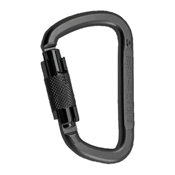 Carabină Rock Empire Steel Carabiner D KL-2T Black černá 008
