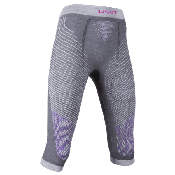 Colanți 3/5 UYN Fusyon UV Pants Medium Women Anthracite/Purple/Pink