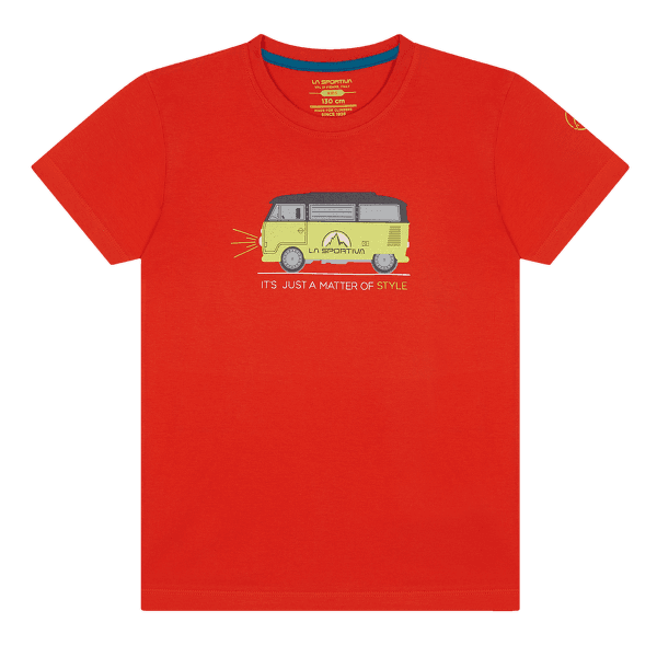 Tricou cu mânecă scurtă La Sportiva VAN T-SHIRT Kids Poppy