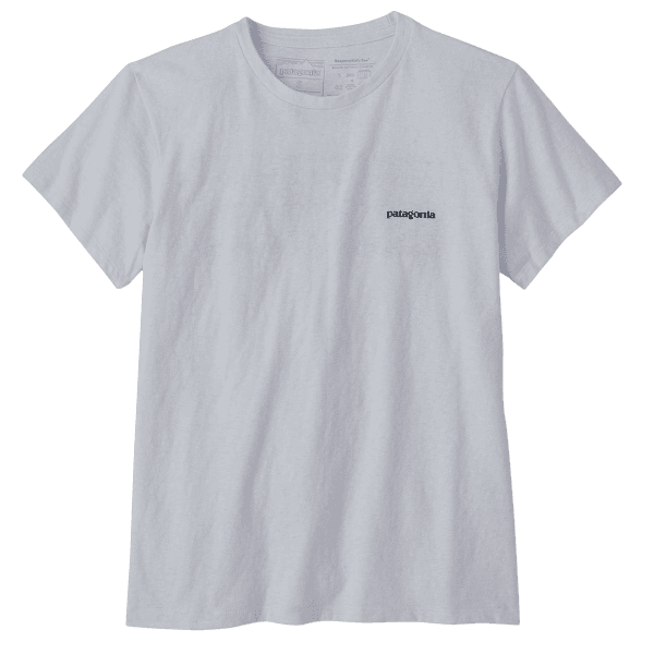 Tricou cu mânecă scurtă Patagonia P-6 Logo Responsibili-Tee Women White