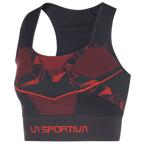 Sutien La Sportiva FOCUS II TOP Women Black/Cherry Tomato