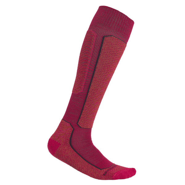 Șosete pentru genunchi Icebreaker Ski+ Light OTC Women ELECTRNPNK/EARTH/NGHTSHAD