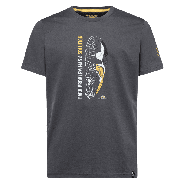 Tricou cu mânecă scurtă La Sportiva SOLUTION T-SHIRT Carbon/Yellow