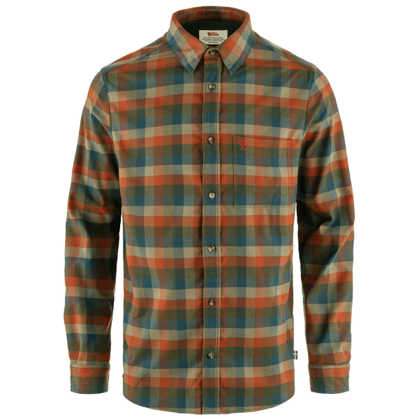 Cămașă cu mânecă lungă Fjällräven Lappland Stretch Flannel Shirt Men Laurel Green-Autumn Leaf