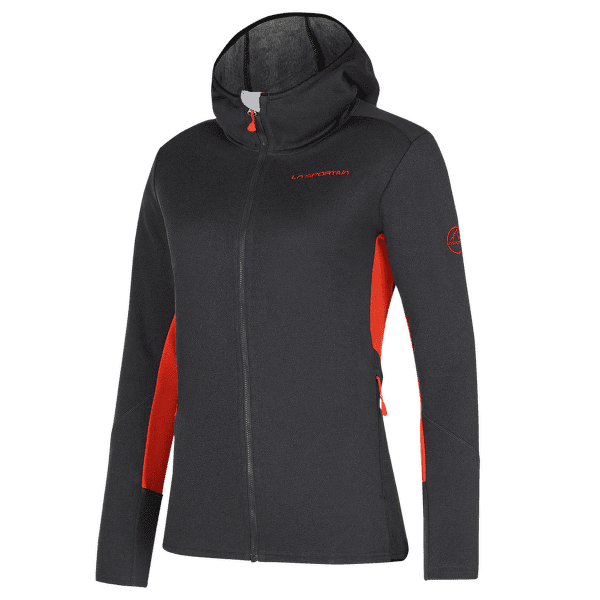 Hanorac La Sportiva COSMIC HOODY Women Carbon/Cherry Tomato