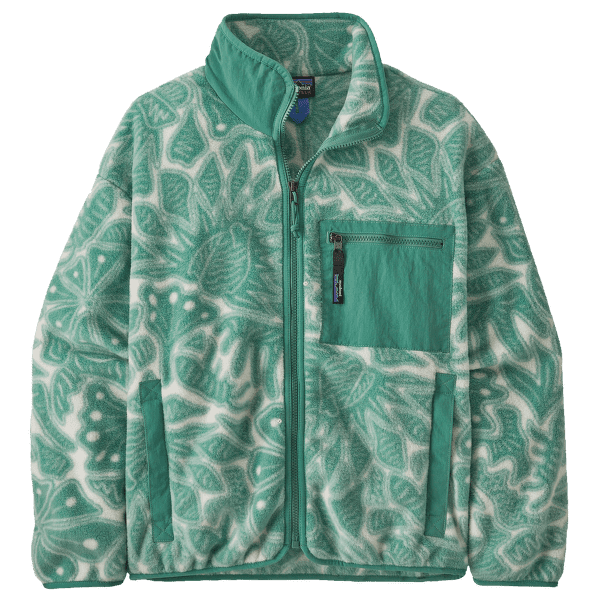 Hanorac Patagonia Synch Jacket Women Bees and Flowers: Heartleaf Green