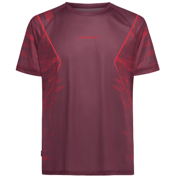 Tricou cu mânecă scurtă La Sportiva PACER T-SHIRT Men Redwood/Mountain Red