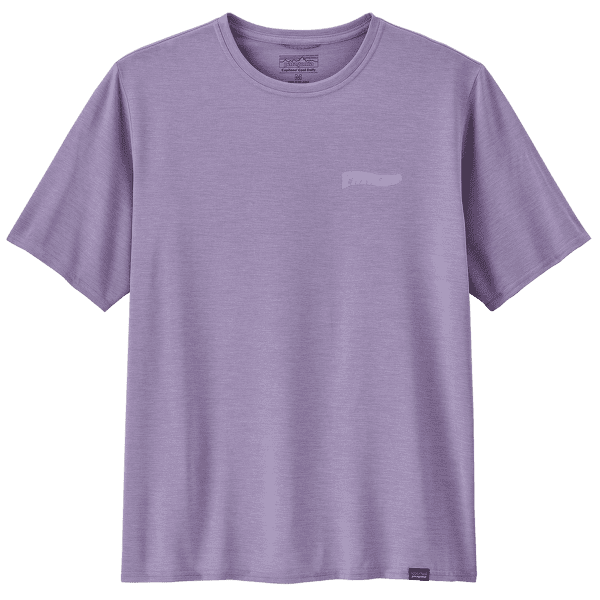 Tricou cu mânecă scurtă Patagonia Cap Cool Daily Graphic Shirt - Waters Forgotten Island: Concrete Purple X-Dye