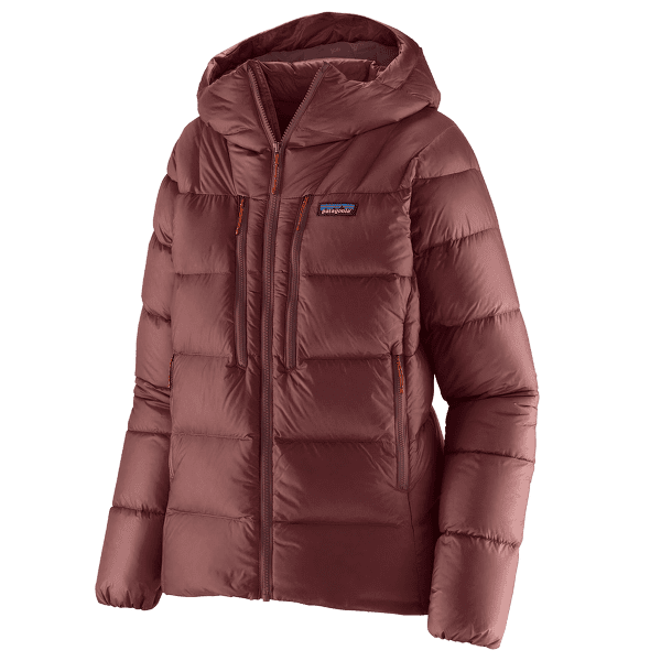 Jachetă Patagonia Fitz Roy Down Hoody Women Dark Ruby w/Sizzle Red