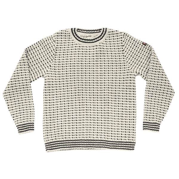 Pulover Devold Islender Refined Sweater 010A OFFWHITE/INK