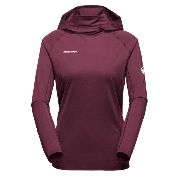 Tricou cu mânecă lungă Mammut Selun FL Sun Hoody Women 3800 vin