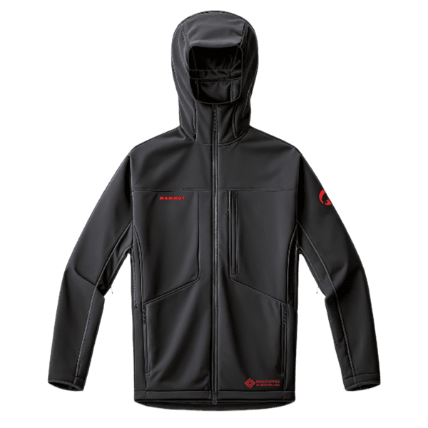 Jachetă Mammut Ultimate VIII SO Hooded Jacket Men 25 Years black 0001