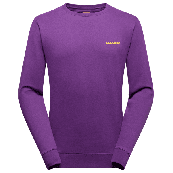 Tricou cu mânecă lungă La Sportiva CLIMBING ON THE MOON Sweatshirt Men Viola/Giallo