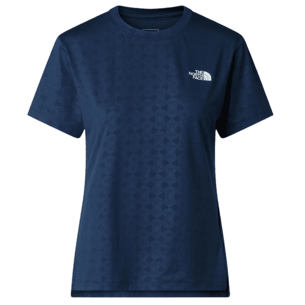 Tricou cu mânecă scurtă The North Face Flex Geo Embossed Short Sleeve Reg T-Shirt Women SUMMIT NAVY