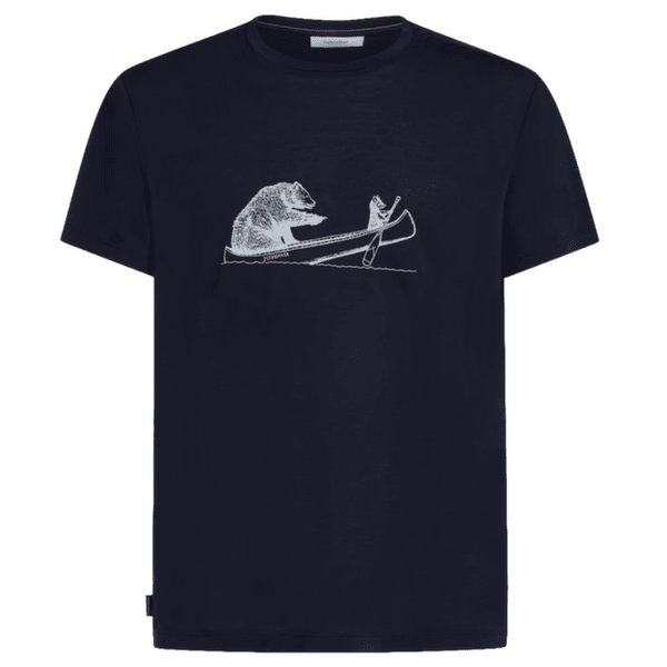 Tricou cu mânecă scurtă Icebreaker Merino Blend Core SS Tee Canoe Companions Men Midnight Navy