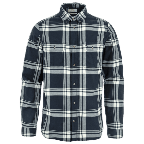 Cămașă cu mânecă lungă Fjällräven ÖVIK LITE FLANNEL SHIRT MEN Dark Navy-Chalk White