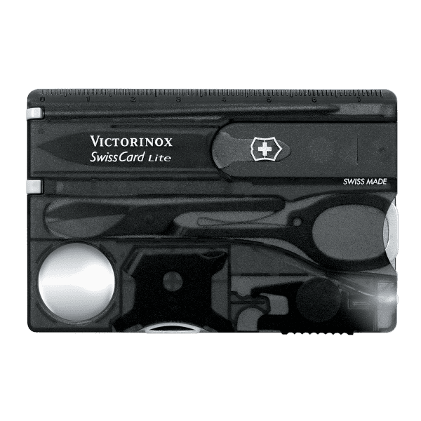 Cuțit Victorinox SwissCard Lite, black translucent