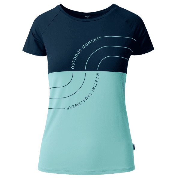 Tricou cu mânecă scurtă Martini VIA Shirt Dynamic Women skylight/true navy