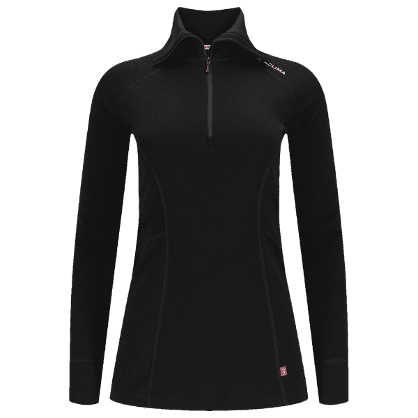 Tricou cu mânecă lungă Aclima WarmWool Polo Women Jet Black