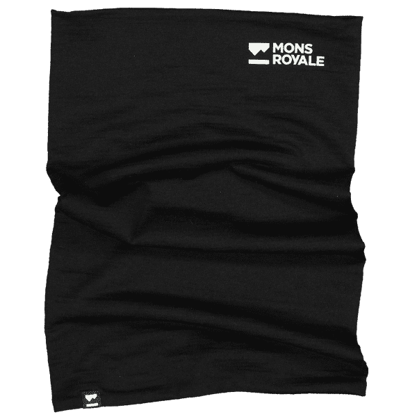 Bandă pentru gât Mons Royale Double Up 100% Merino Neckwarmer Black