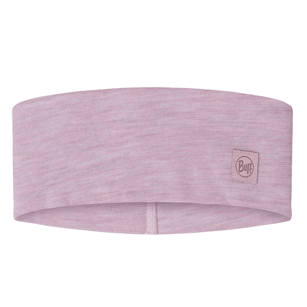 Bandă pentru cap Buff MERINO WIDE HEADBAND SOLID SOLID LILAC SAND