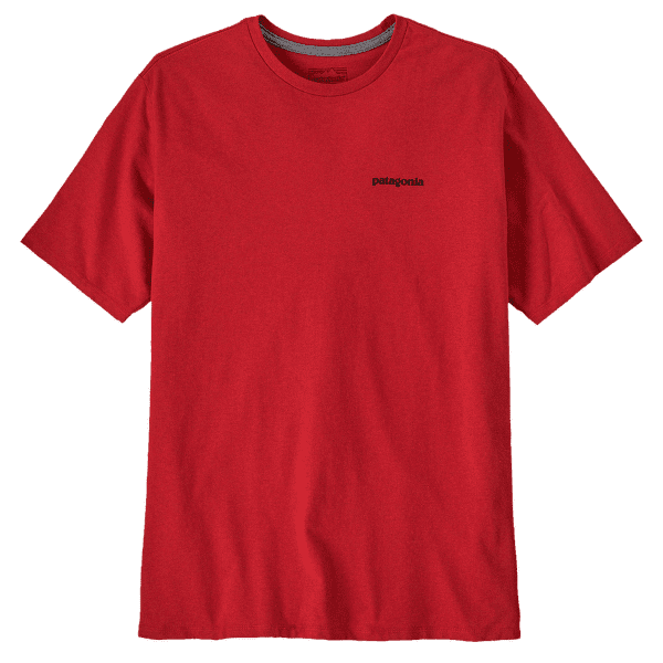 Tricou cu mânecă scurtă Patagonia P-6 Logo Responsibili Tee Men Amanita Red
