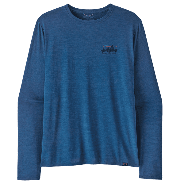 Tricou cu mânecă lungă Patagonia L/S Cap Cool Daily Graphic Shirt Men 73 Skyline: Clement Blue X-Dye