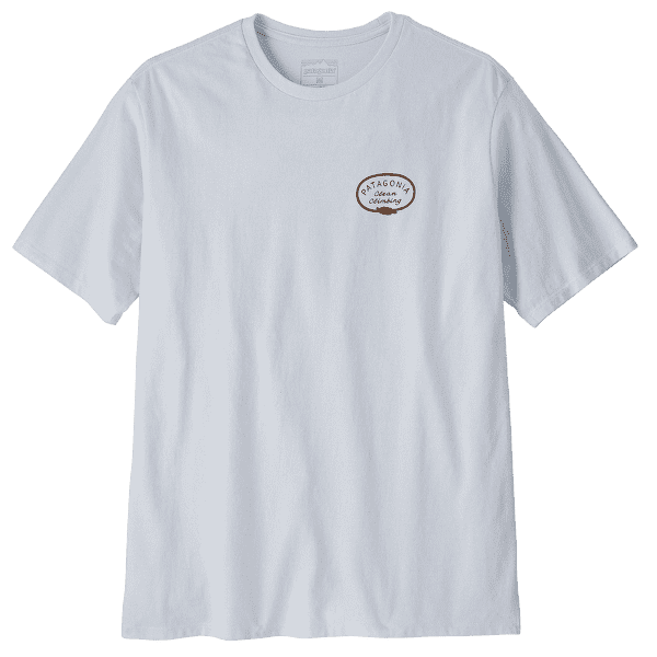 Tricou cu mânecă scurtă Patagonia Clean Climb Roots Responsibili-Tee Men White