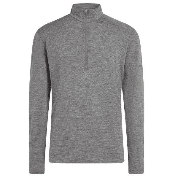 Tricou cu mânecă lungă Icebreaker Merino 200 Oasis LS Half Zip Men GRITSTONE HTHR-013