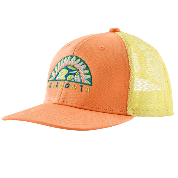 Capac Patagonia Trucker Hat Kid Kids Planet: Peach Sherbet