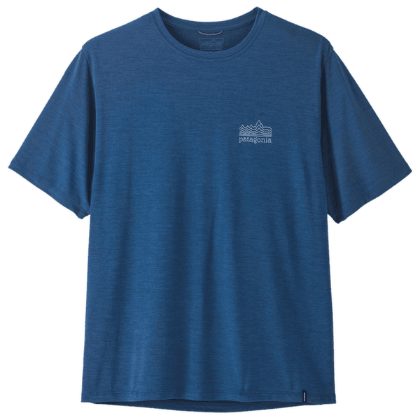 Tricou cu mânecă scurtă Patagonia Cap Cool Daily Shirt - Spoke Stencil Men Clement Blue - Light Clement Blue X-Dye