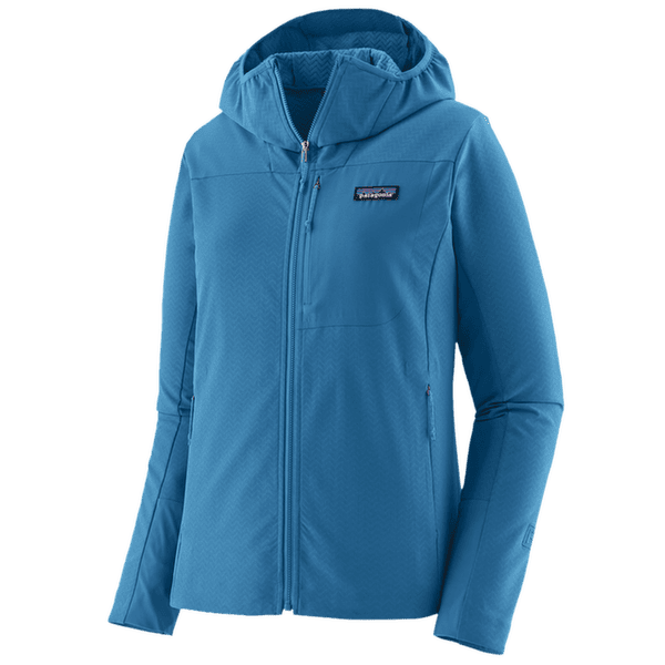 Jachetă Patagonia R1 CrossStrata Hoody Women Aquatic Blue