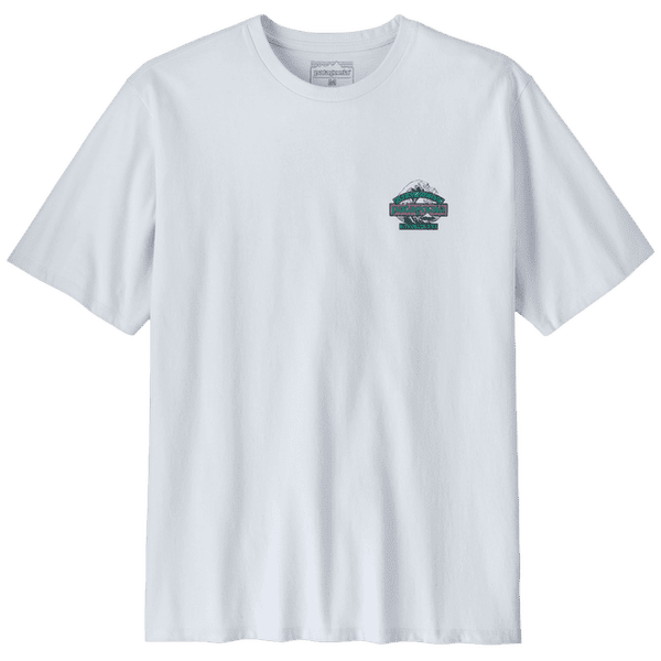 Tricou cu mânecă scurtă Patagonia Great Waves Responsibili-Tee Men White