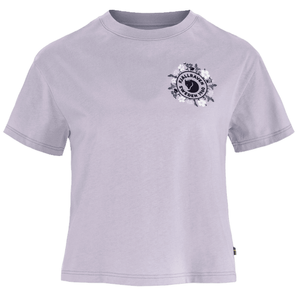 Tricou cu mânecă scurtă Fjällräven Fjällblomster Logo T-Shirt Women Lavender Mist